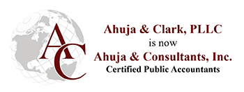 Ahuja & Clark is now Ahuja & Consultants, Inc. Logo